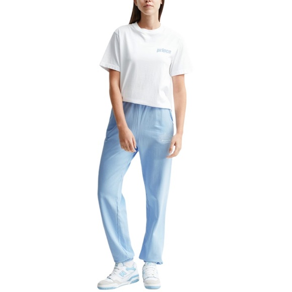 Sporty & Rich Pants - Sporty & Rich x PRINCE Health Sweatpants - Bel Air Blue / White - Size Large